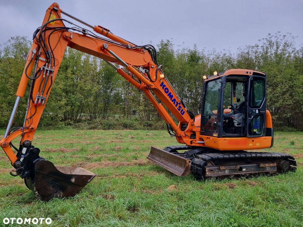 Komatsu Koparka Gąsienicowa 8 ton PC80MR-3 z Norwegii jak Nowa 2017rok 3100mtg 3x ramie łamane Klima ser.DEKRA pompa paliwa centr. smarowanie - 14