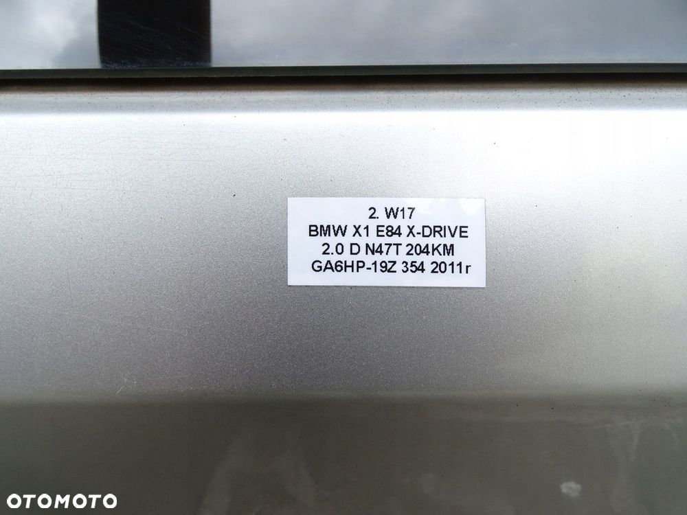 KLAPA TYŁ TYLNA BAGAŻNIKA Z SZYBĄ TITANSILBER 354 BMW X1 E84 09-15r - 16