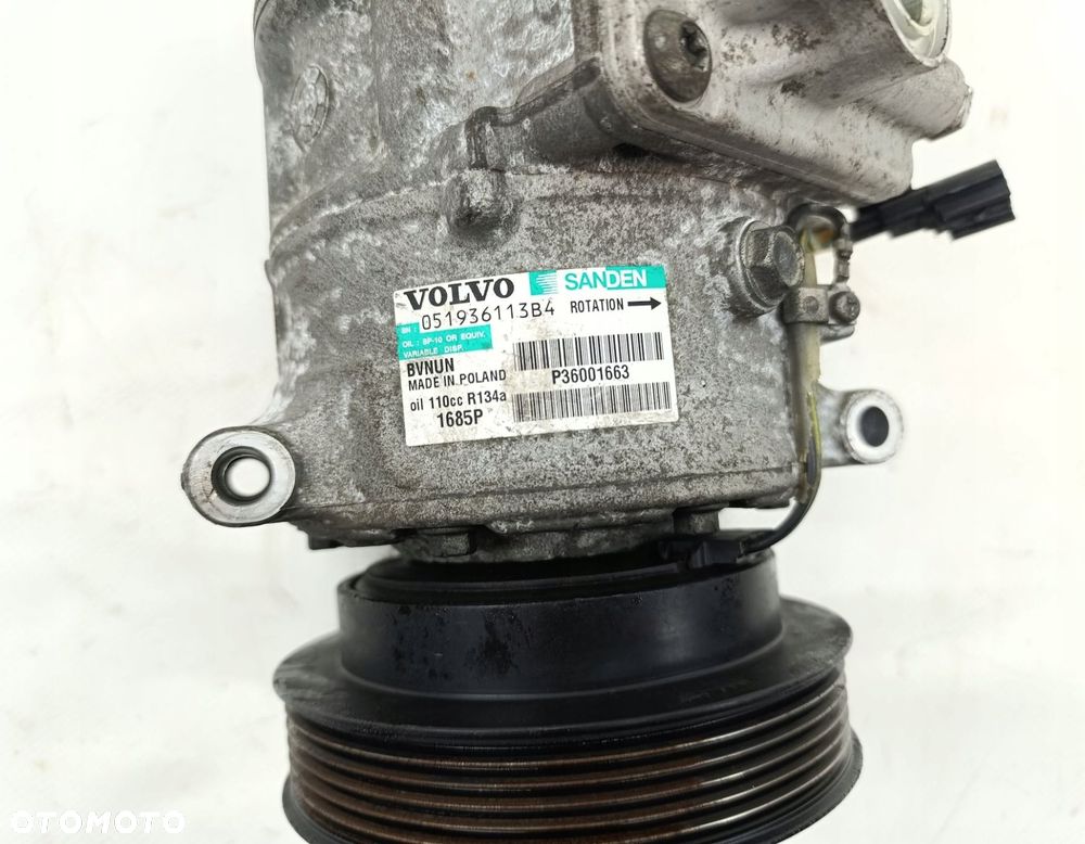 SPRĘŻARKA KLIMATYZACJI VOLVO V60 3.0 T6 PC1685P 051936113B4 - 3