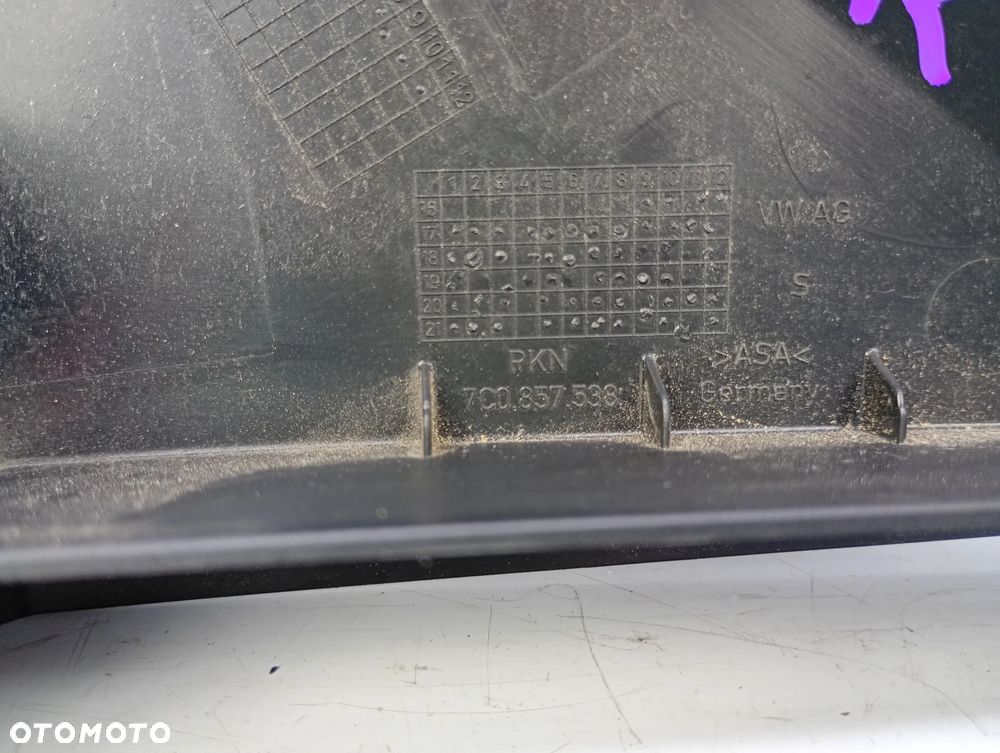 trójkąt oslona zaślepka prawa vw crafter 7C man tge 7C0857538 - 3