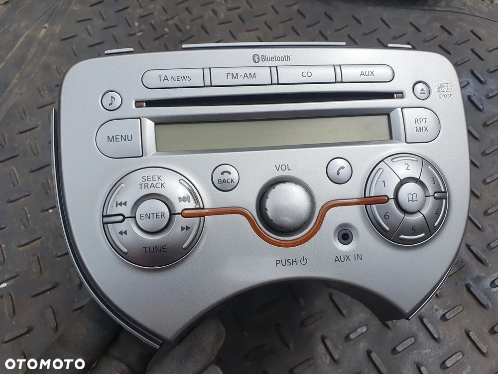 NISSAN MICRA K13 RADIOODTWARZACZ RADIO FABRYCZNE 28185-1HA0A CD AUX BLUETOOTH - 2
