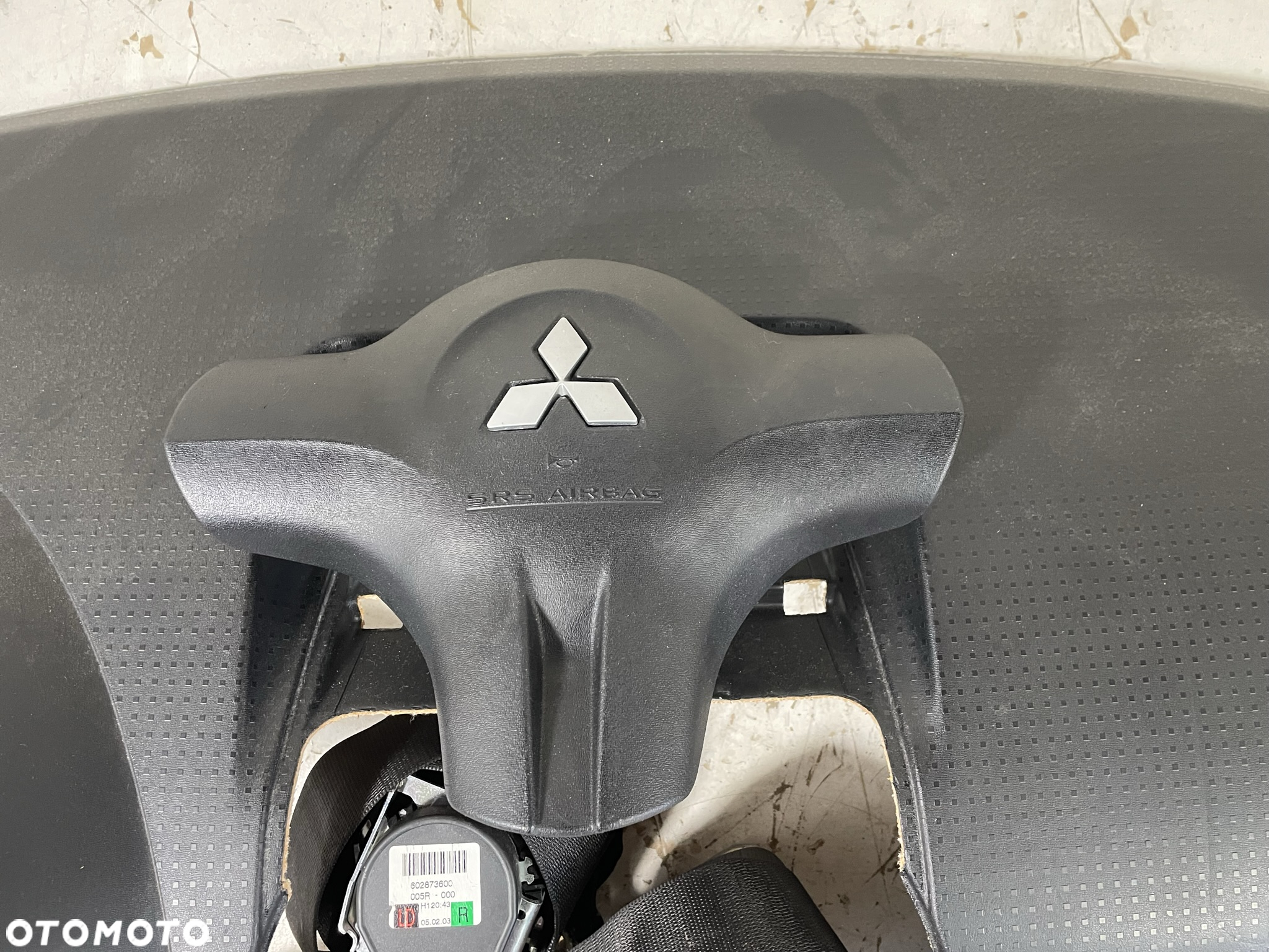 MITSUBISHI COLT VI 04-09 AIRBAG KONSOLA PASY CZARNA - 4