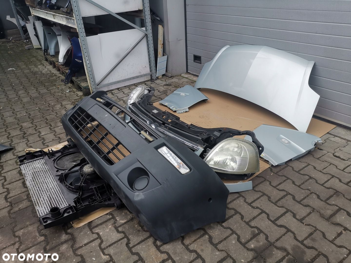 Przód Kompletny Opel Movano 2003- Maska Zderzak Lampy Chłodnice Błotnik - 3