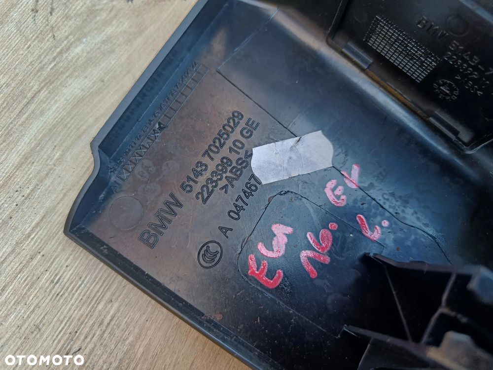 BMW E60 E61 MECHANIZM RĄCZKA OTWIERANIA MASKI OSŁONA LEWA PRAWA 7025029 7025030 - 5