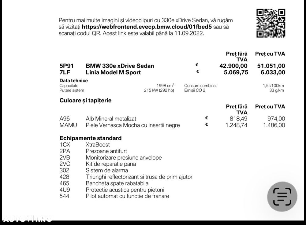 BMW Seria 3 330e xDrive Aut. M Sport - 8