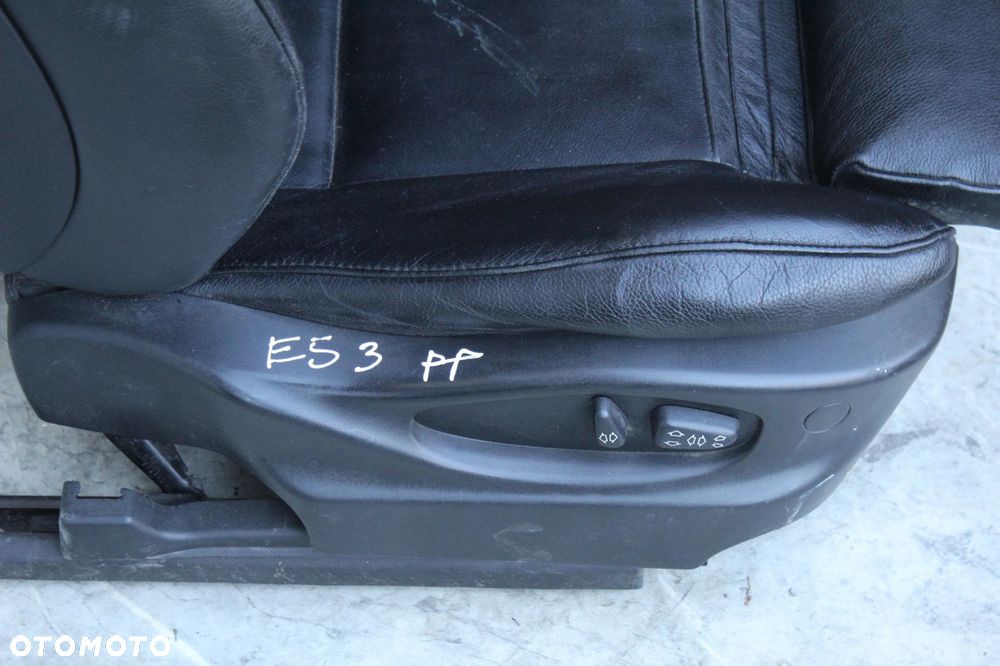 FOTEL PRAWY PRZEDNI SPORT PRZÓD CZARNA SKÓRA BMW X5 E53 - 5