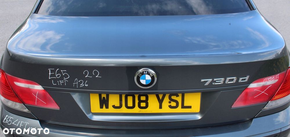 TYLNA KLAPA BAGAŻNIKA BMW E65 LIFT A36 TITANGRAU - 1