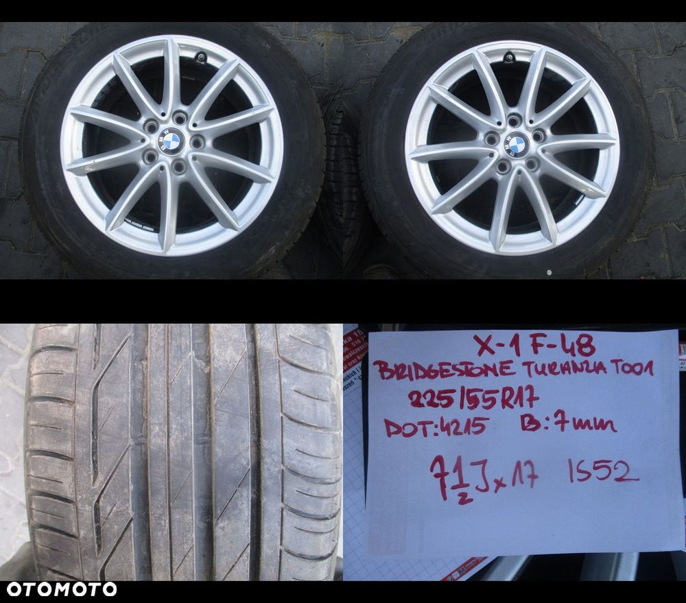 Koła felgi opony BMW X1 F48 R17 7mm - 2