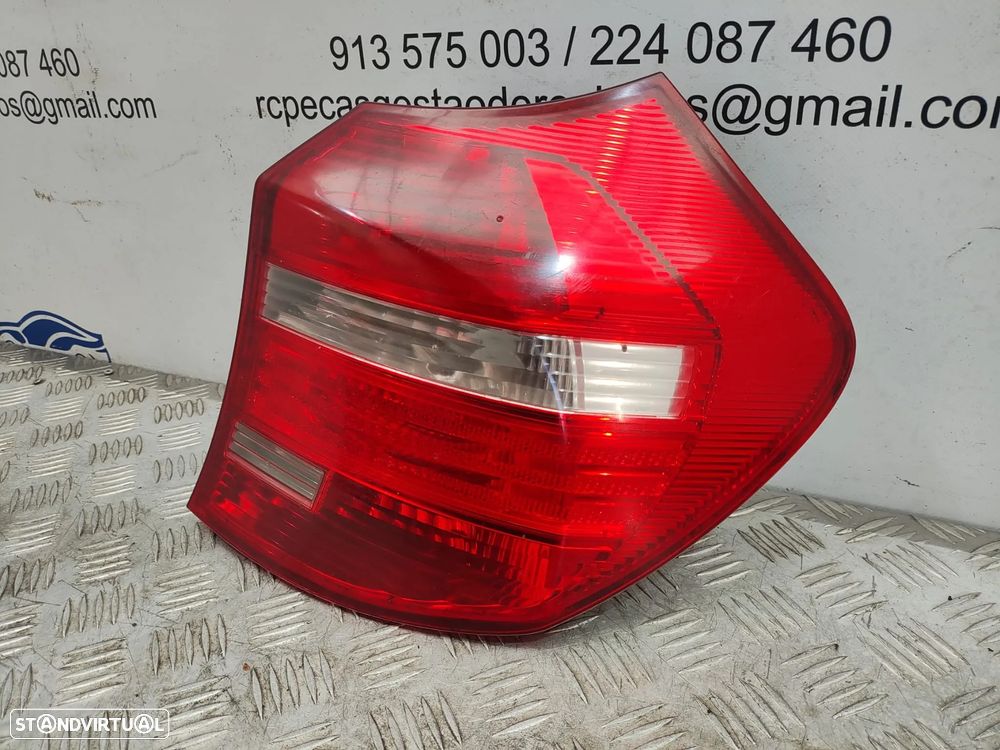 Farolins traseiros trás direito esquerdo originais BMW Serie 1 E81 E87 LCI de 2007 a 2011 - 12