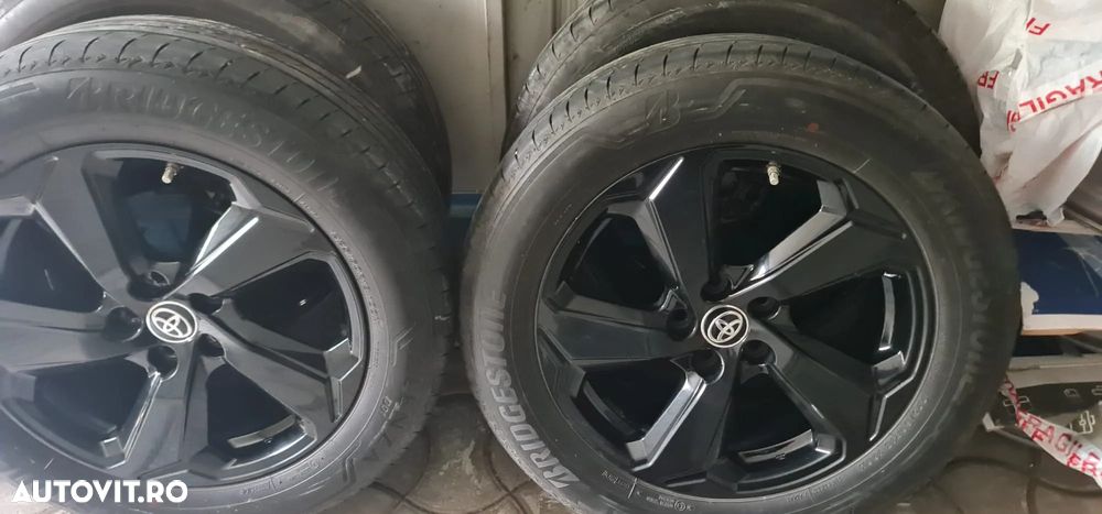 Set Jante Toyota cu Anvelope Bridgestone 225/60/R18 și senzori TPMS - 1