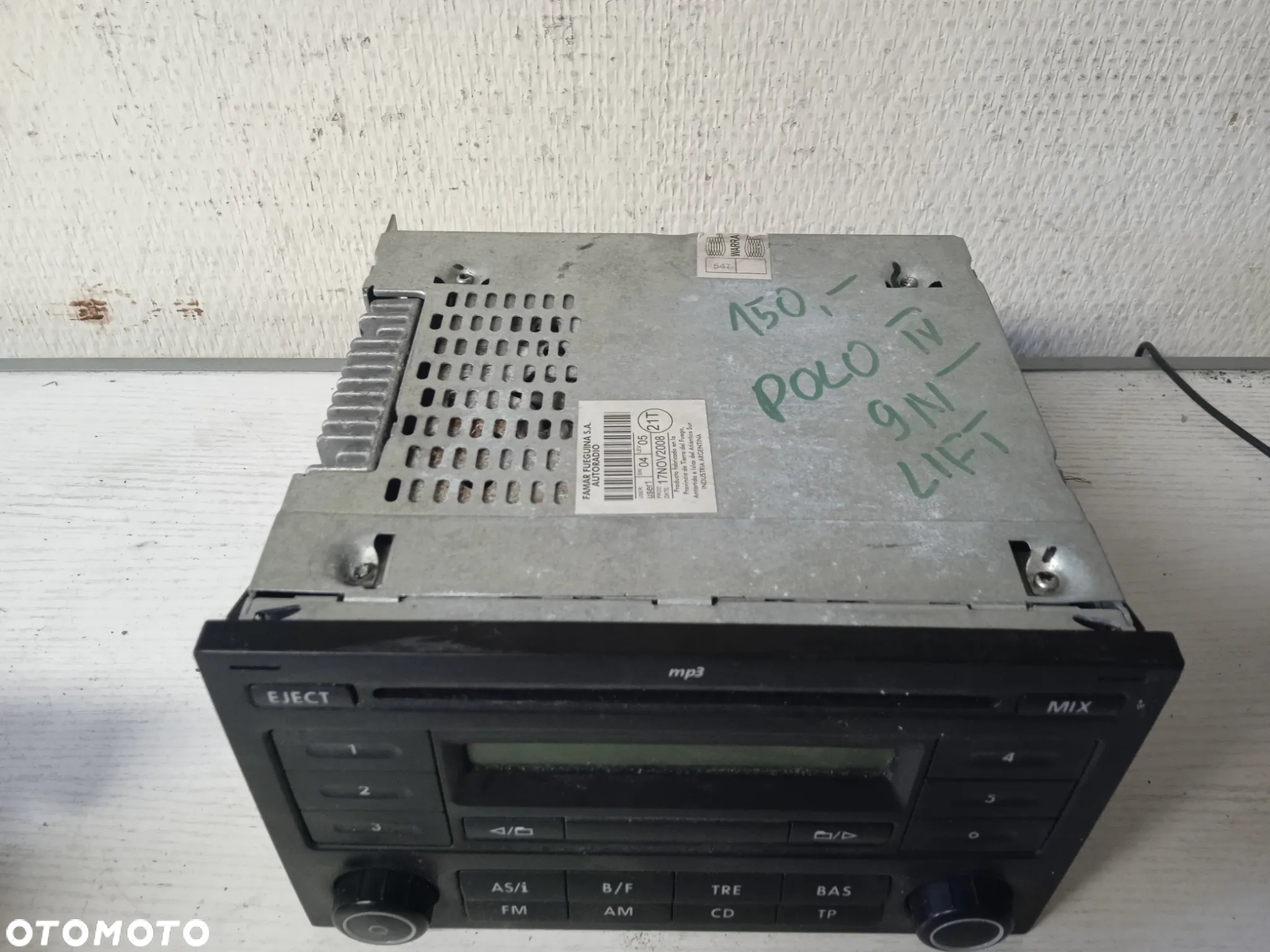 RADIO CD MP3 RCD200 VOLKSWAGEN POLO 6Q0035152A 6Q0035152E - 10