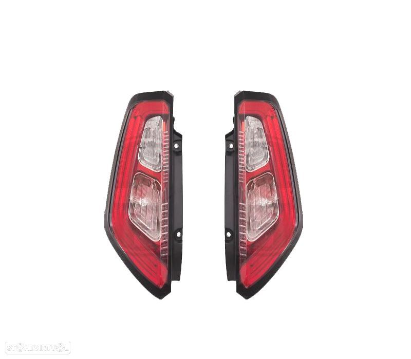 FAROLINS PARA FIAT PUNTO EVO 09- LED QUADRO PRETO - 1