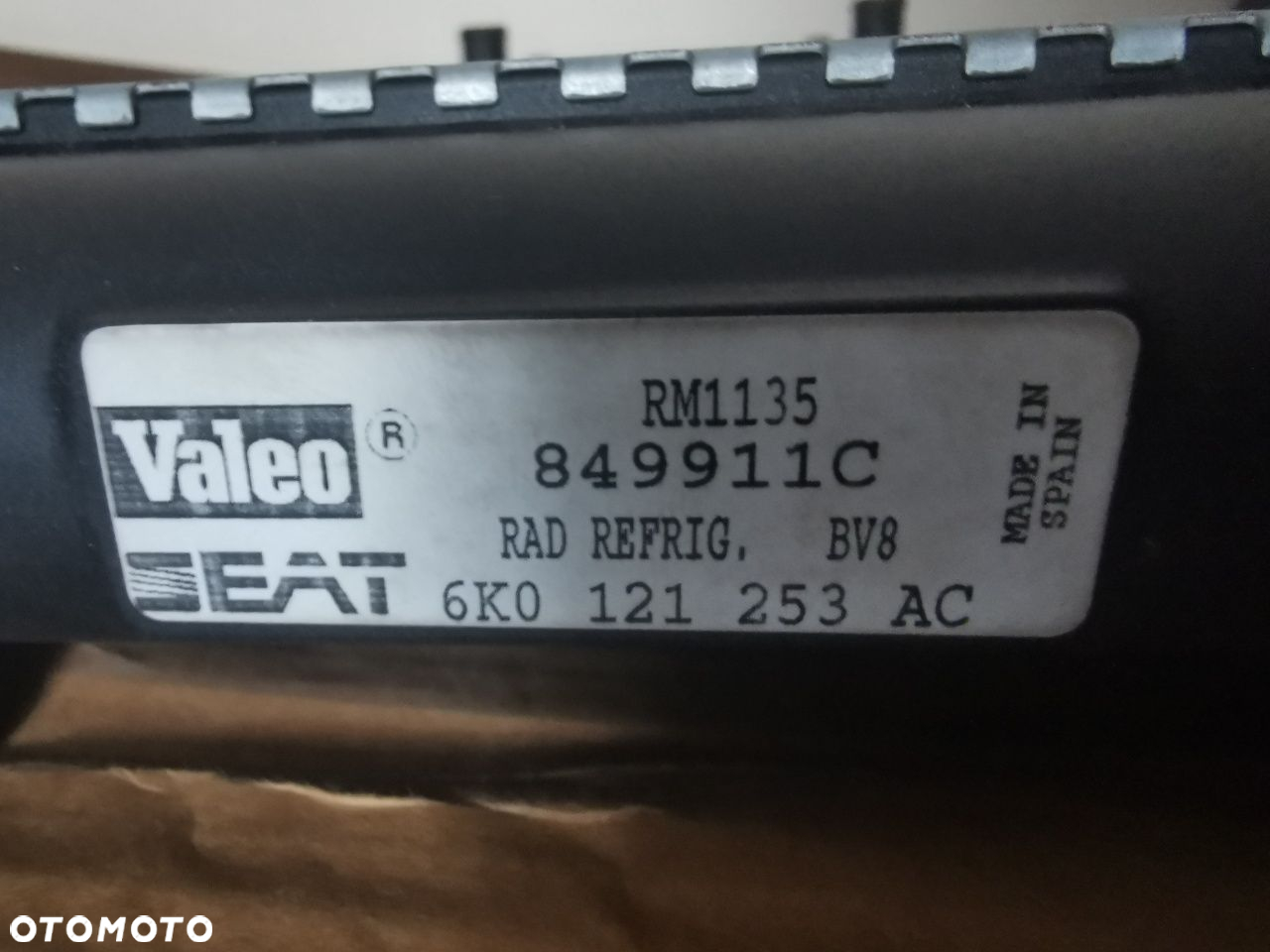 VALEO 731728 Chłodnica układ chłodzenia silnika RM1135 6K0.121.253AC - 8