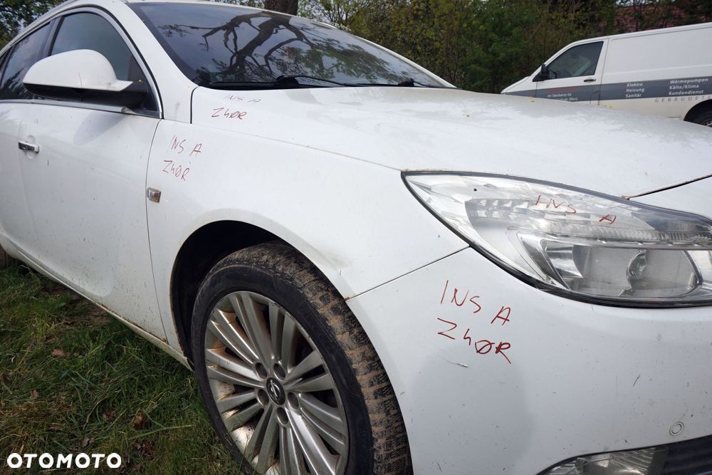 MASKA ZDERZAK BŁOTNIKI LAMPY INSIGNIA A I Z40R  OPEL 2008-2013 BIAŁY PRZÓD KOMPLETNY - 12