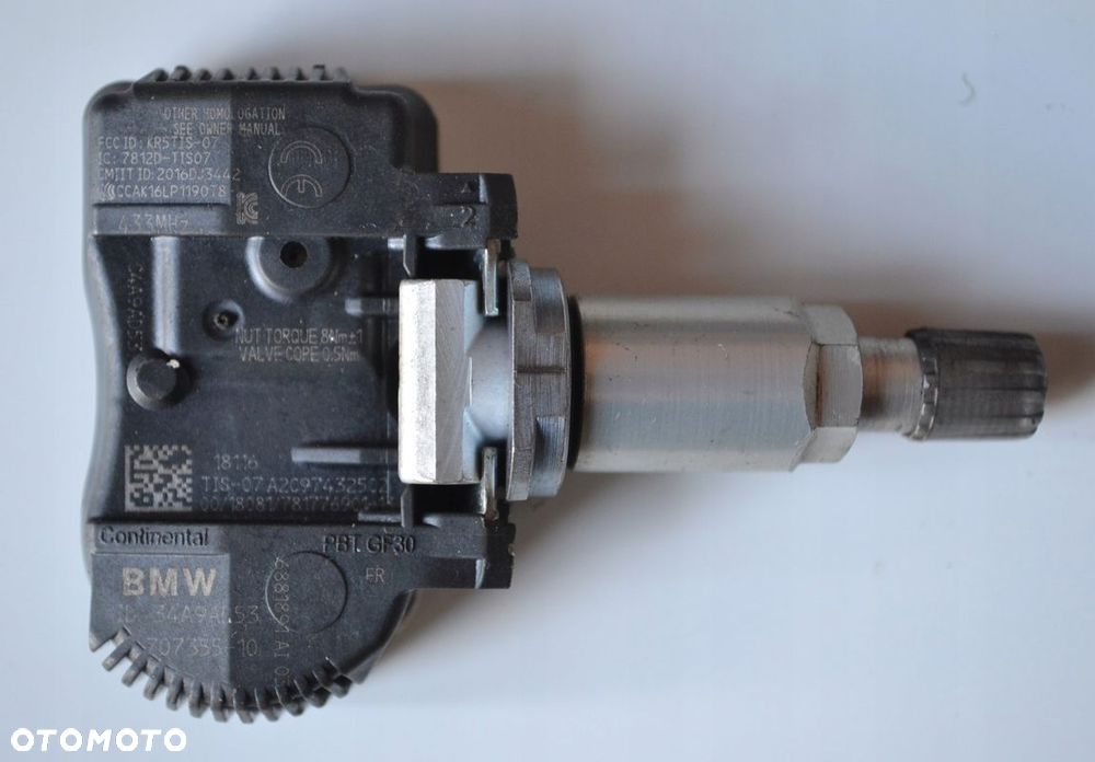 CZUJNIKI CIŚNIENIA TPMS BMW BMW F20 F21 F30 F31 F46 F48 MINI 707355-10 C-61 - 4