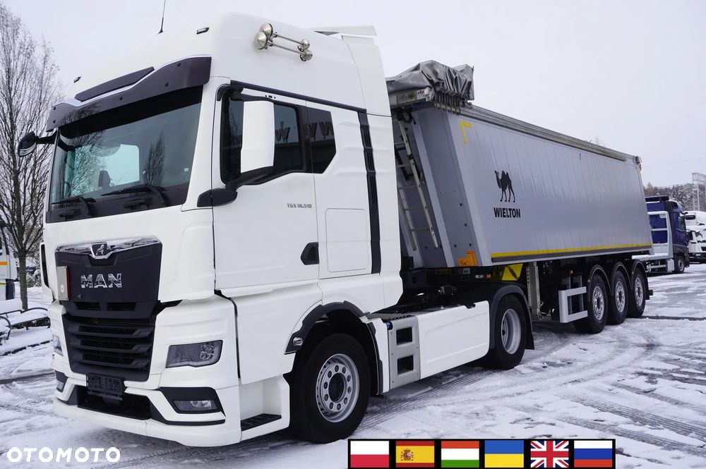 MAN TGX 18.510 E6 4×2 / Kab. sypialna / 2023 / Wielton NW-3 / poj. 38m3 - 1