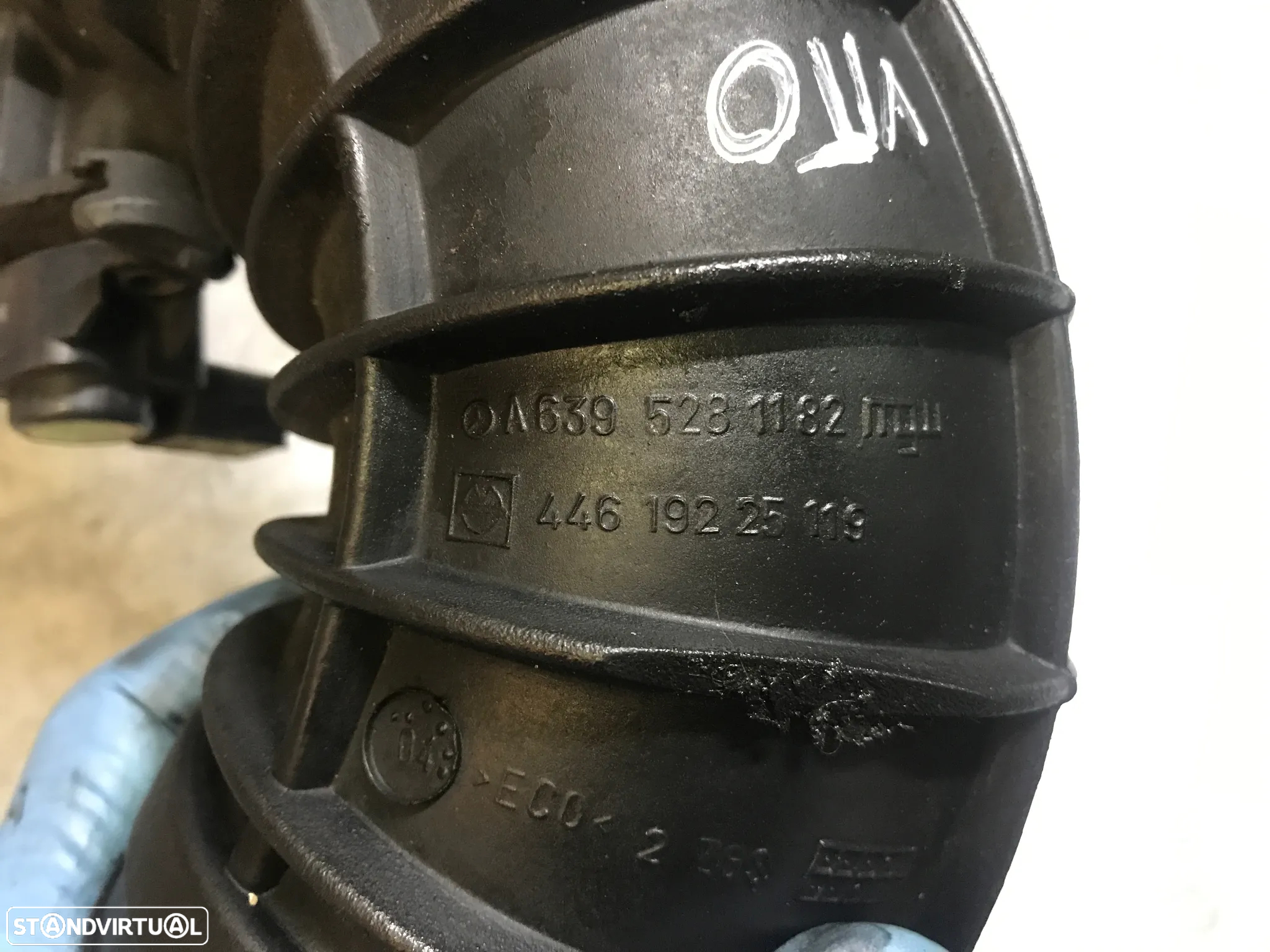 TUBO ADMISSÃO TURBO MERCEDES VITO W639 109CDI A6395281182 44619225119 - 4