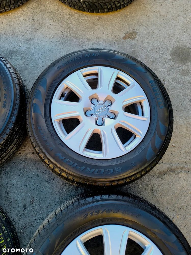 5x112 Alufelgi Felgi Aluminiowe 16 Koła Całoroczne Wielosezonowe AUDI A3 8V 8P A4 B5 B6 B7 A6 C5 C6 Q2 Q3 VW SEAT SKODA 7mm Legnica ALU-RAD 215/65 - 8