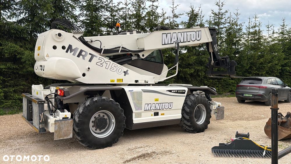 Manitou Ładowarka teleskopowa Manitou Mrt 2150 + Privilage Roto obrotowa 360 Pilot sterowanie radiowe Kosz Widły 2016/17 1840 2550 2540 silnik Mercedes 2150+ Merlo - 3