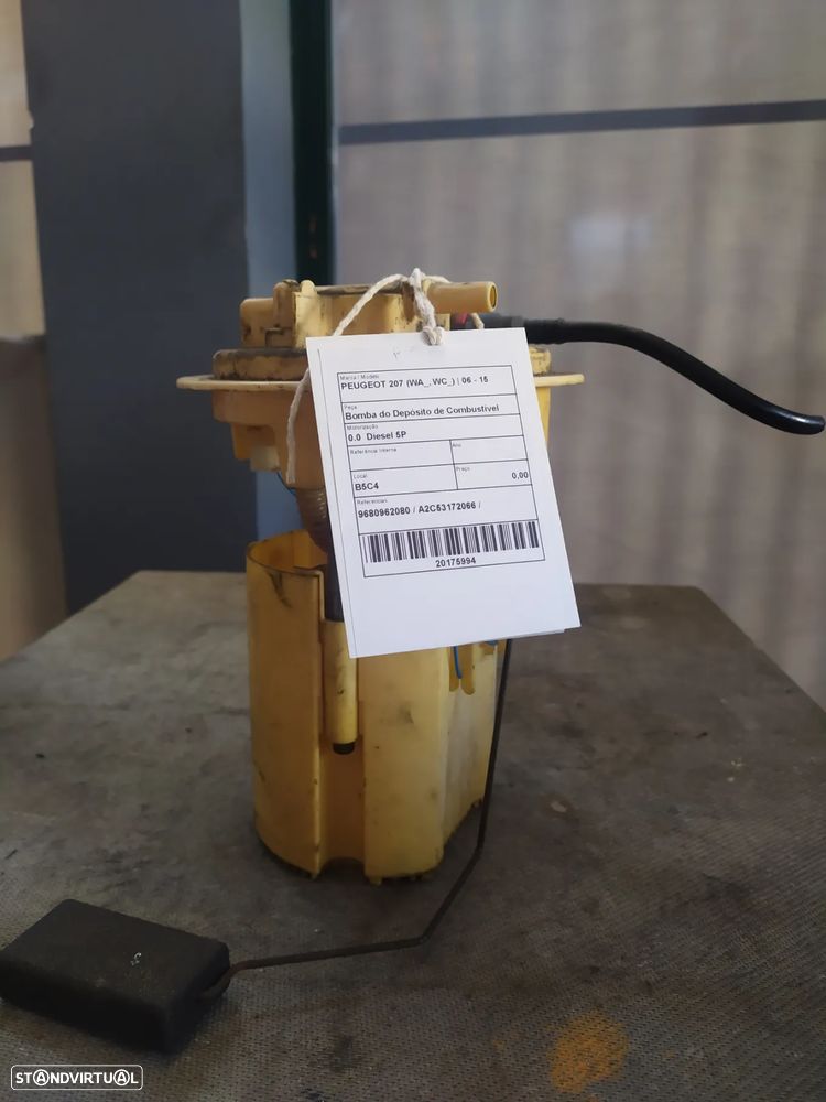 BOMBA DE COMBUSTIVEL PEUGEOT 207 / 9680962080 / A2C53172066 - 1