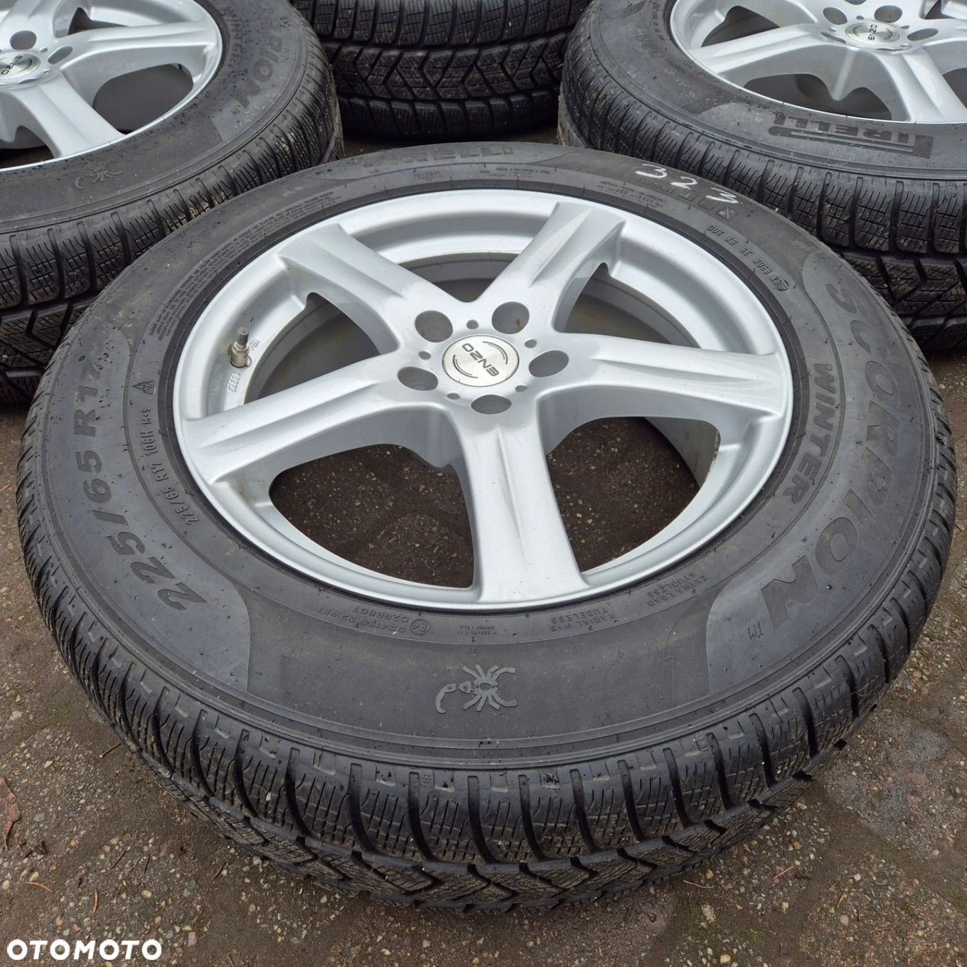 ZIMA KOŁA 17 FORD KUGA EVOQUE FREELANDER 225/65 R17 5x108 CZUJNIKI - 6