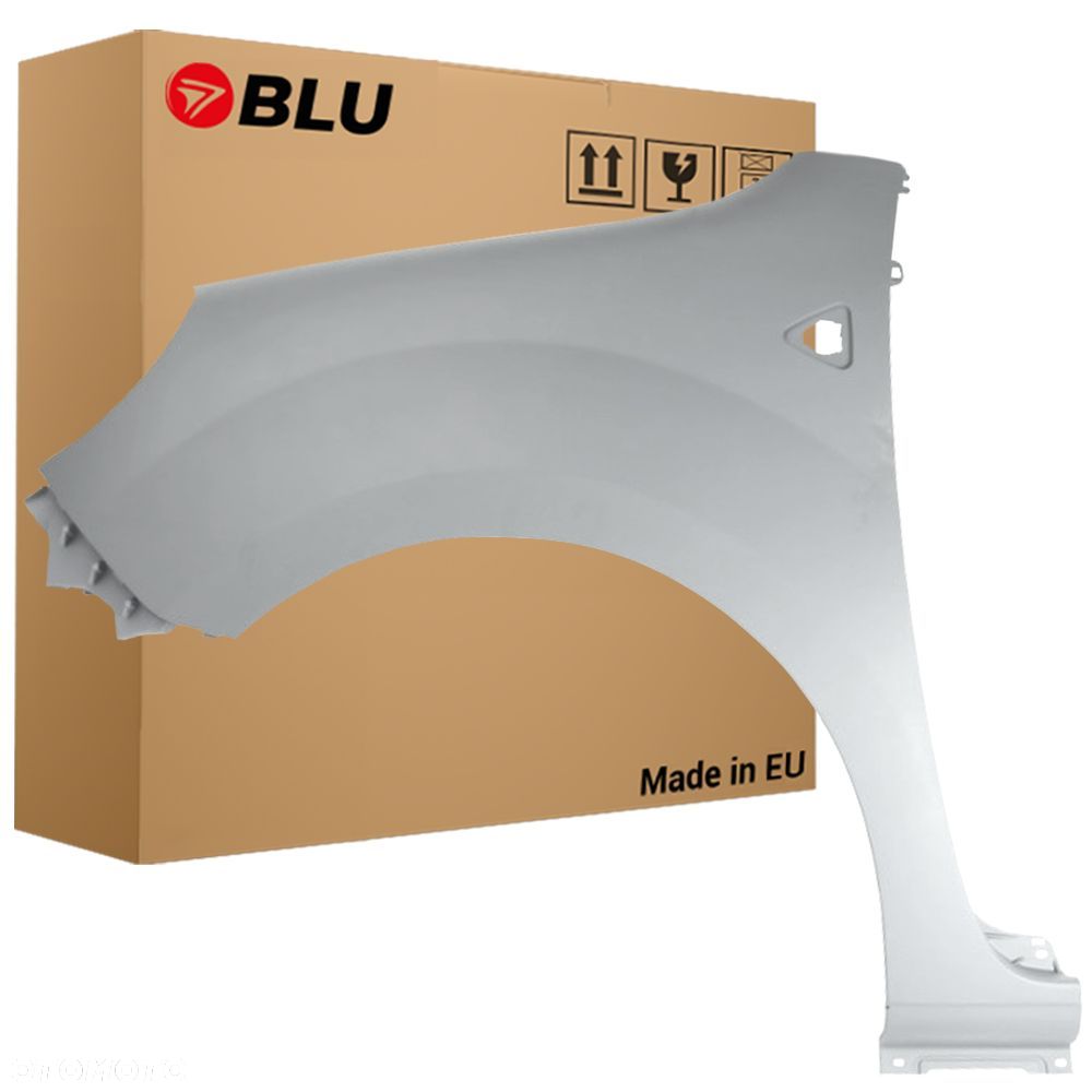 BLU Błotnik RENAULT KANGOO II 2 D69 lewy srebrny 2008-2015 przód GrisPlatine - 1