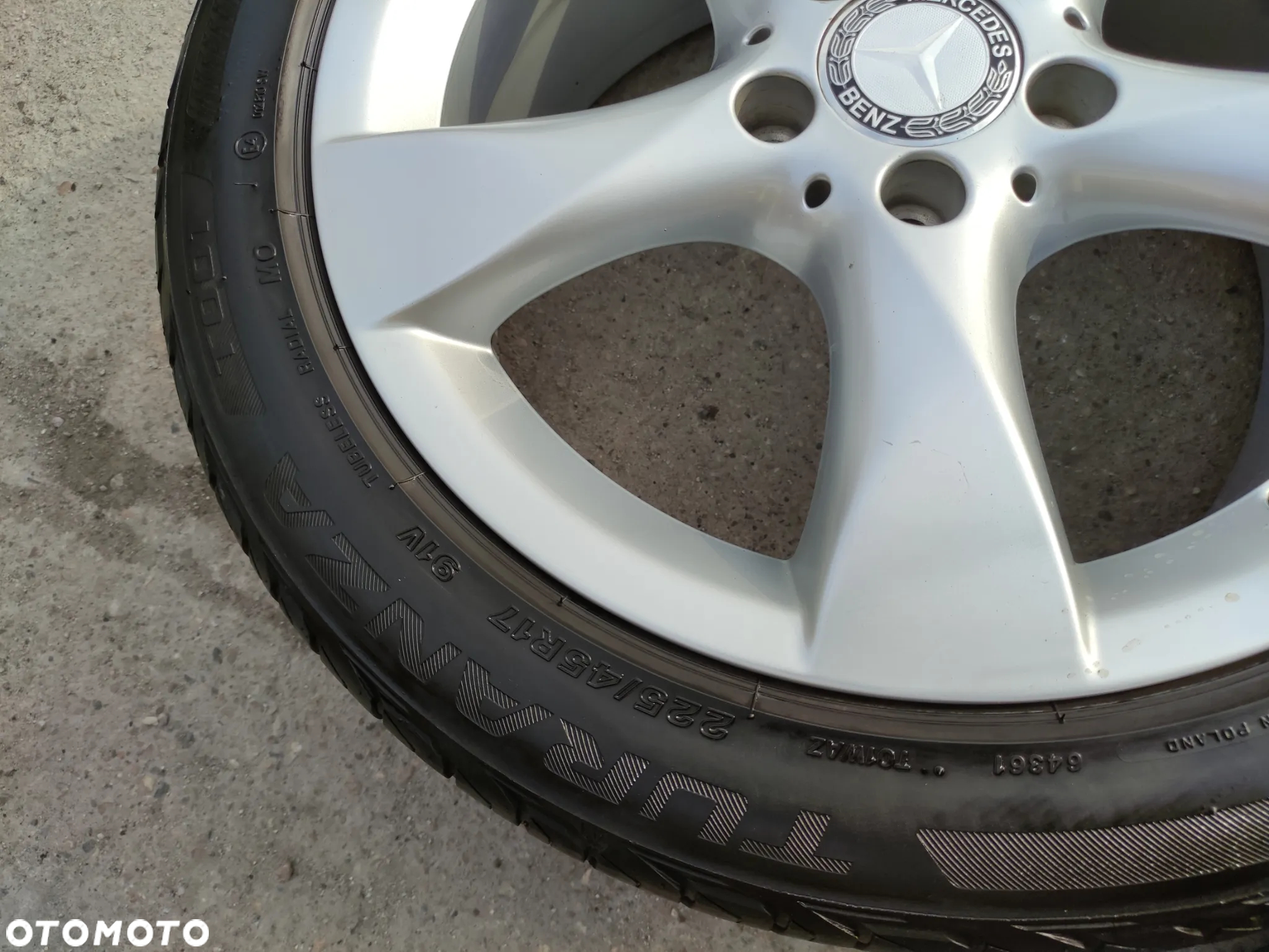 5x112 Felgi Aluminiowe Alufelgi 17 Mercedes Koła Letnie A klasa W176 W169 B W246 W245 CLA W117 A117 C W204 W205 Legnica ALU-RAD 225/45 - 7