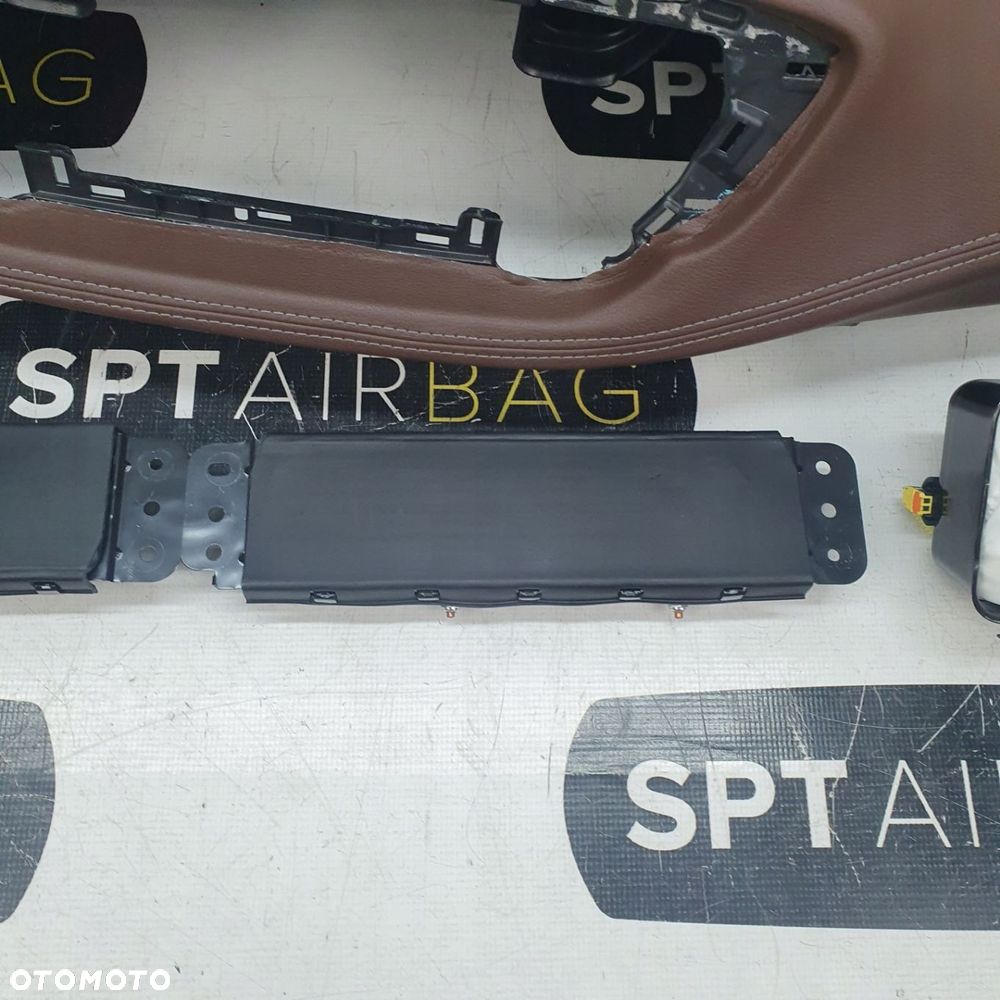 CHRYSLER PACYFICA PACYFIKA DESKA ROZDZIELCZA SKÓRA BRĄZ KONSOLA KOKPIT PULPIT PODUSZKI AIRBAG AIR BAG PASY KIT SET - 10