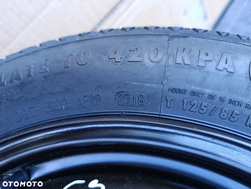 CITROEN C3 AIRCROSS KOŁO DOJAZDOWE DOJAZDÓWKA 16" 125/85 8,5JX 16H2 ET10 - 6