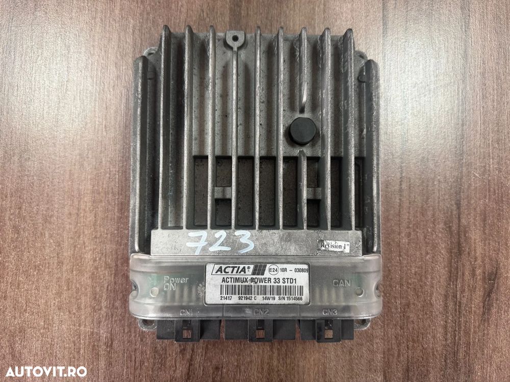 Unitate de control ECU ECM , Actia ACTIMUX POWER 33 STD1 921942 C, 10R - 030809, Pentru Piese, Iveco Urbanway PS ECD SB2J 2015 Euro 6 - 1