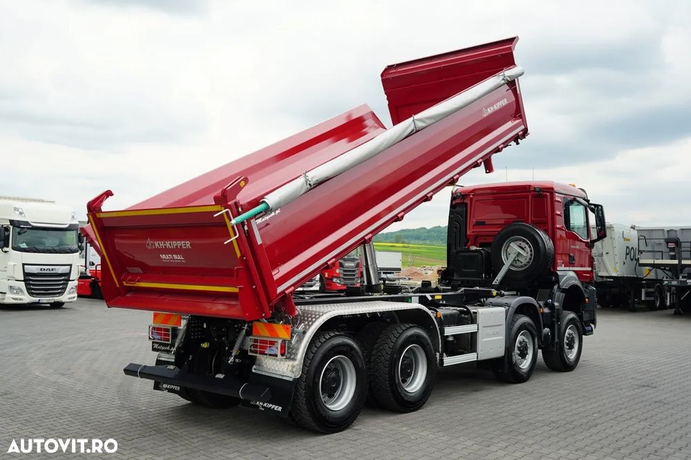 MAN TGS 41.480 / 8x8 / BASCULANĂ SPATE / MANUAL / NOU NOU / KH-KIPPER / - 5