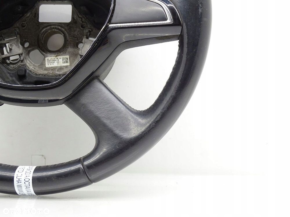 KIEROWNICA SKÓRA SKÓRZANA SKODA OCTAVIA III 3 5E 5E0419091AA - 3