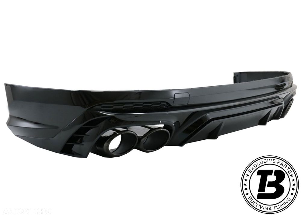 Difuzor Bara Spate cu Ornamente compatibil cu Audi Q5 FY SQ5 Design - 3