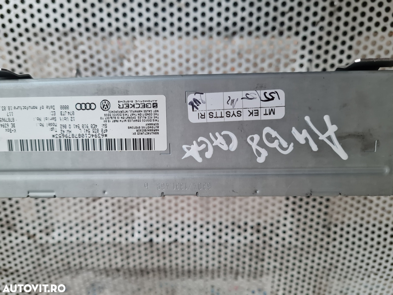 Modul Unitate Radio Box MMI Audi A4 B8 A5 8T A6 C6 Cod 4F0035541L An 2008-2009-2010-2011-2012 - Dezmembrari Arad - 5