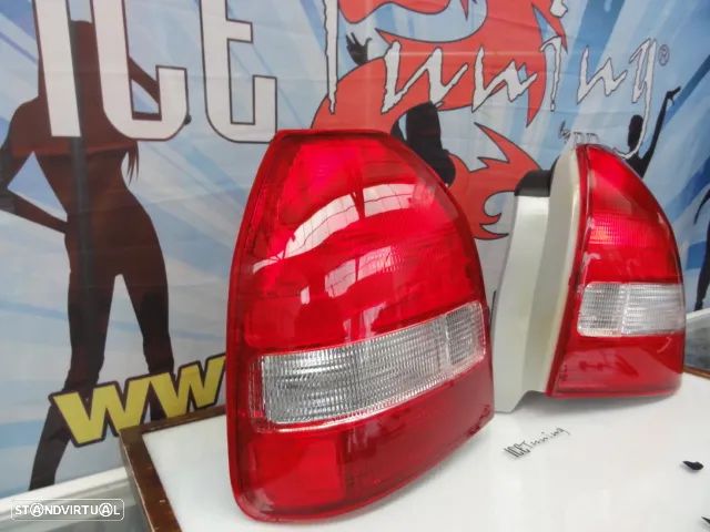 Faróis / farolins traseiros para Honda Civic EK, EJ 96-01 3 portas Vermelho / branco (red/white) EK9 Look - 4