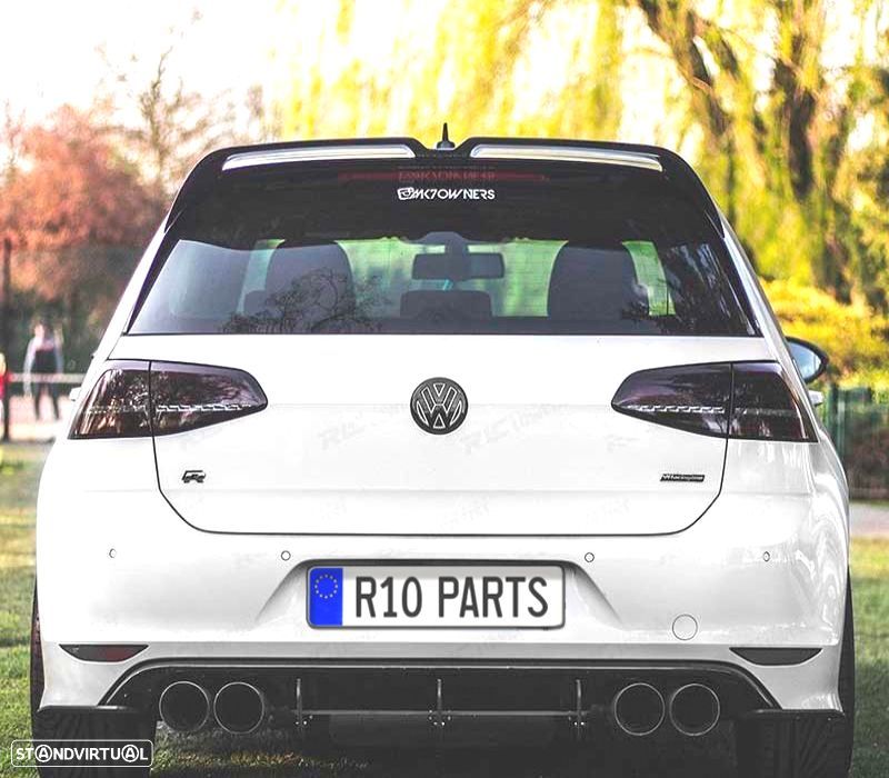 ALERON SPOILER VOLKSWAGEN VW GOLF 7 7.5 LOOK OETTINGER PRETO BRILHANTE - 3