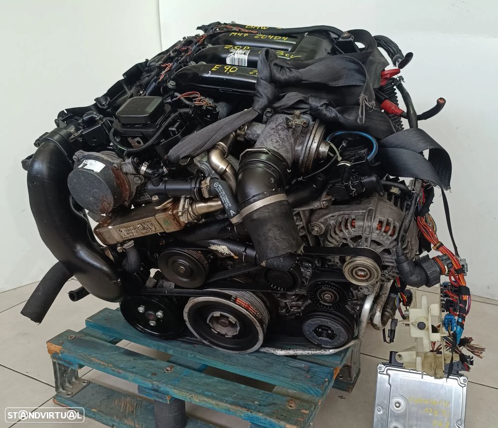 Motor BMW 320D 163cv E90 E91 2.0D M47 204d4 2006 - caixa velocidades automatica 6HP19 052MD - 2