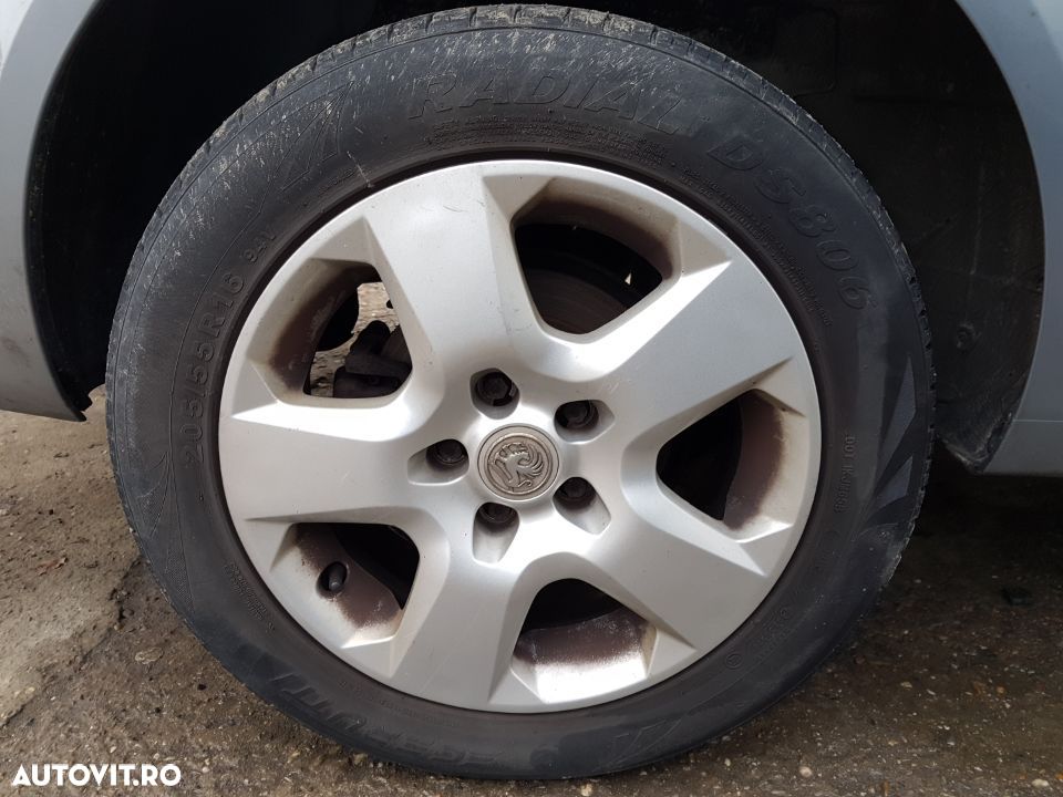Set 4 Jante Tabla cu Capace Originale Opel Astra H 16 inch 2004 - 2010 205 55 16 - 4