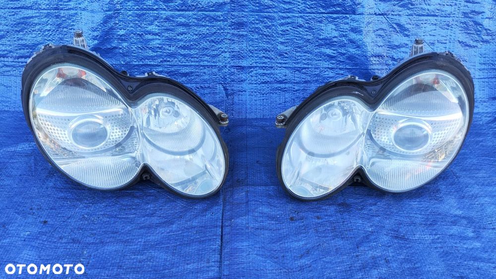 ZDERZAK ATRAPA GRILL BŁOTNIK PRAWY PAS PRZEDNI WZMOCNIENIE CHŁODNICE WENTYLATOR SPRYSKIWACZE LAMPY BI-XENON XENON PRZÓD KOMPLETNY ORYGINALNY LAKIER C946 946 DO ZAŁOŻENIA W KOLOR MERCEDES SL R230 W230 SL500 - 24