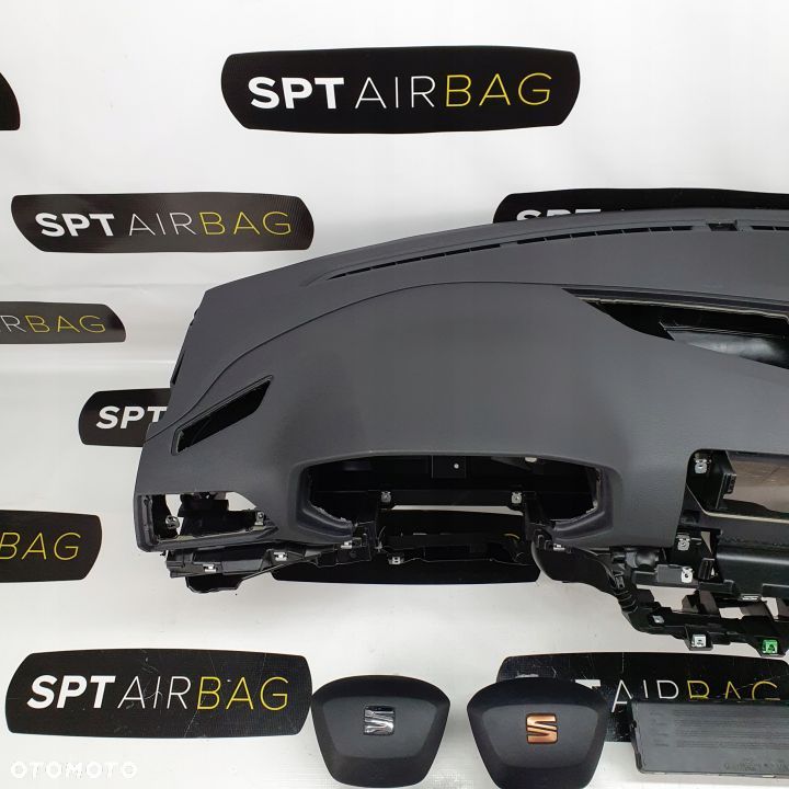 SEAT TARRACO DESKA ROZDZIELCZA KONSOLA KOKPIT PULPIT PODUSZKI AIRBAG AIR BAG PASY KIT SET - 2