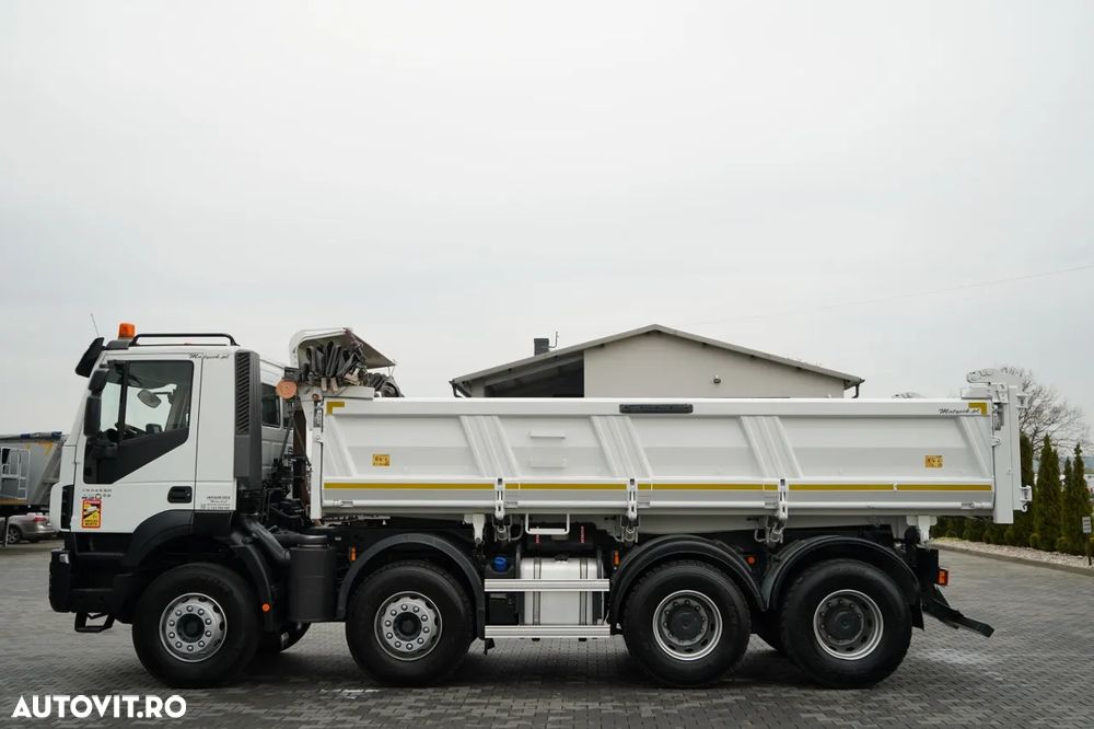 Iveco TRAKKER / 8x4 / BASCULATOR / HIDRODOXY SIDE / BORDMATIC / EURO 6 / MEILLER KIPPER - 12