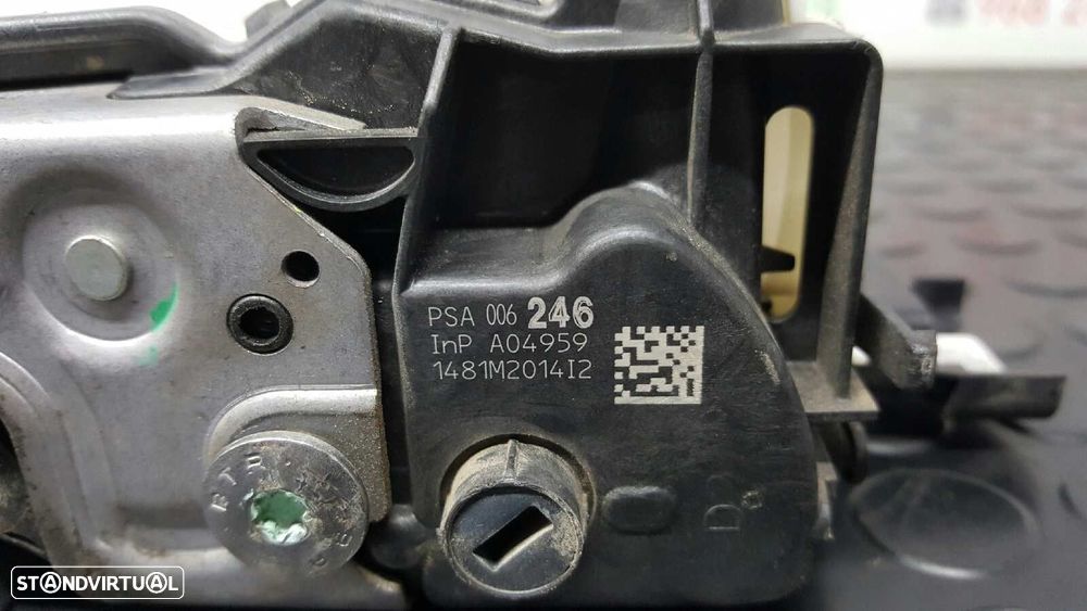 FECHADURA PORTA FRENTE DIREITA CITROEN C3 1.2 12V E-VTI - 6