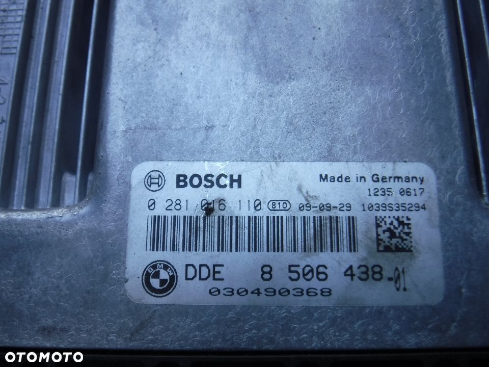 Bmw E87 E90 E91 E92 2.0 D  sterownik silnika 8506438 0281016110 - 2