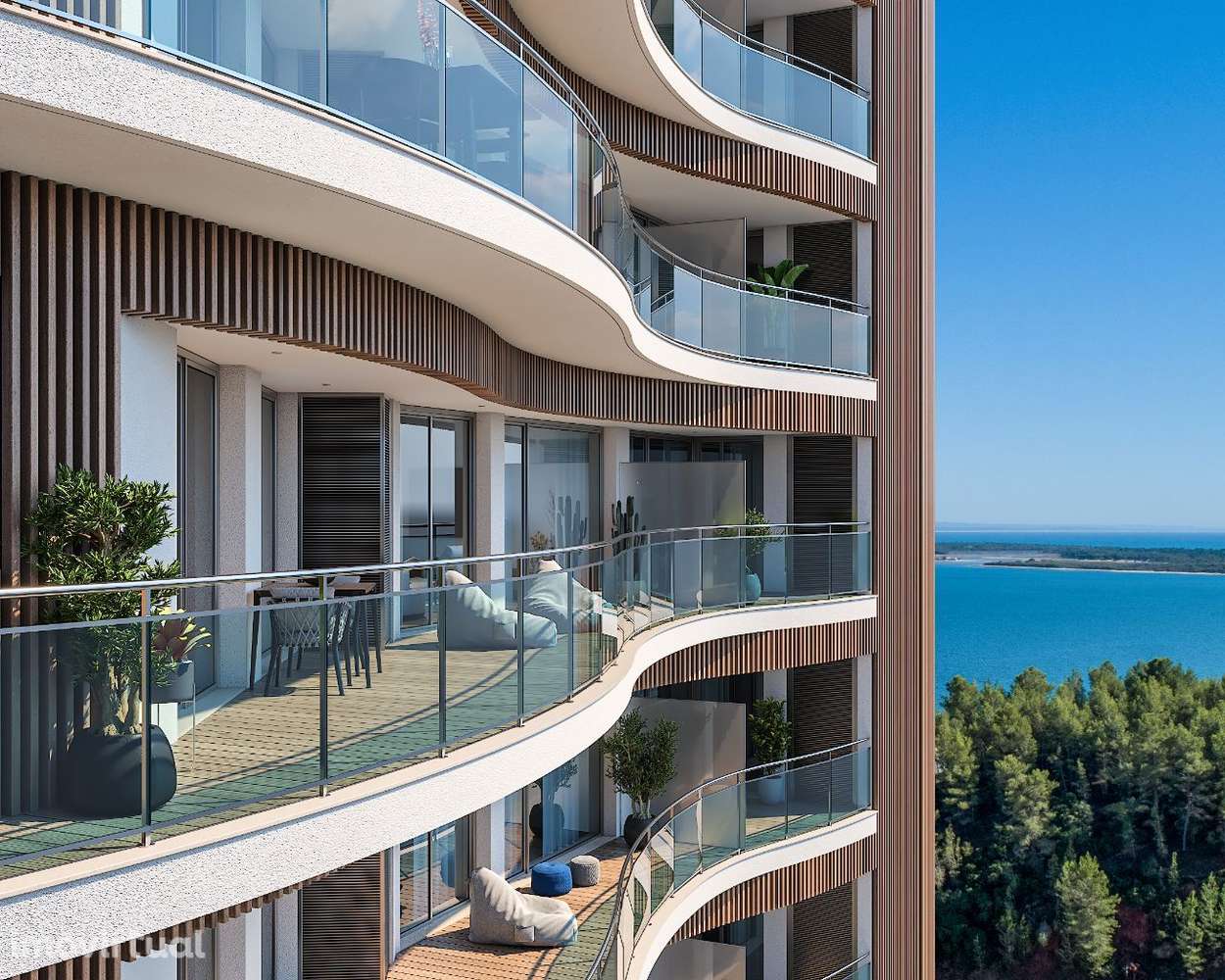 T3 em condomínio com VISTA piscina, jardim e ginásio - Grande imagem: 3/10