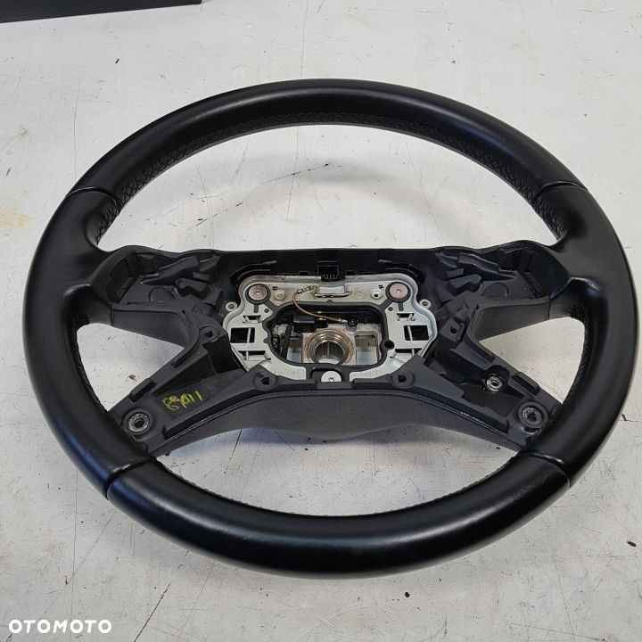 KIEROWNICA SKORA CZARNA SZYTA MERCEDES C W204 LIFT ORYGINAL DEMONTAZ - 1
