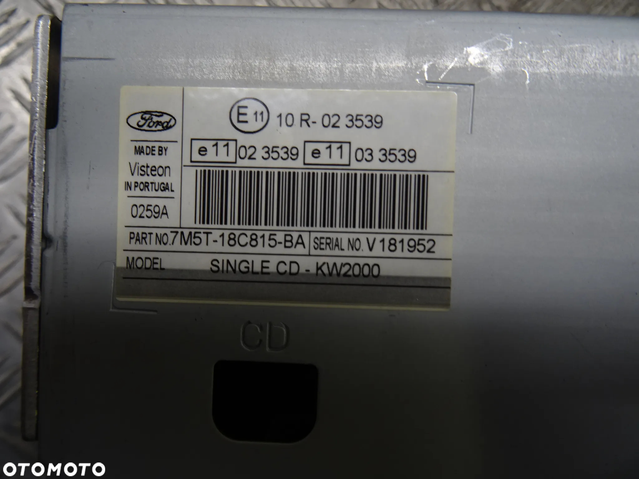FORD FOCUS MK2 HB 5D 04-07 1.8 TDCI RADIO RADIOOTWARZACZ BRAK KODU 7M5T-18C815-BA - 8
