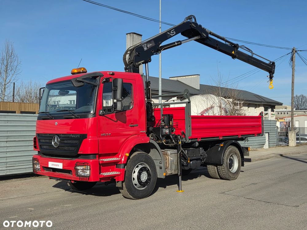 Mercedes-Benz AXOR 1824 // HIAB 122 HDS DŹWIG ŻURAW // NOWY KIPER WYWROTKA 3str // NOWE UDT W CENIE // MOŻLIWY ROTATOR WIDŁY CHWYTAK CZERPAK - 1