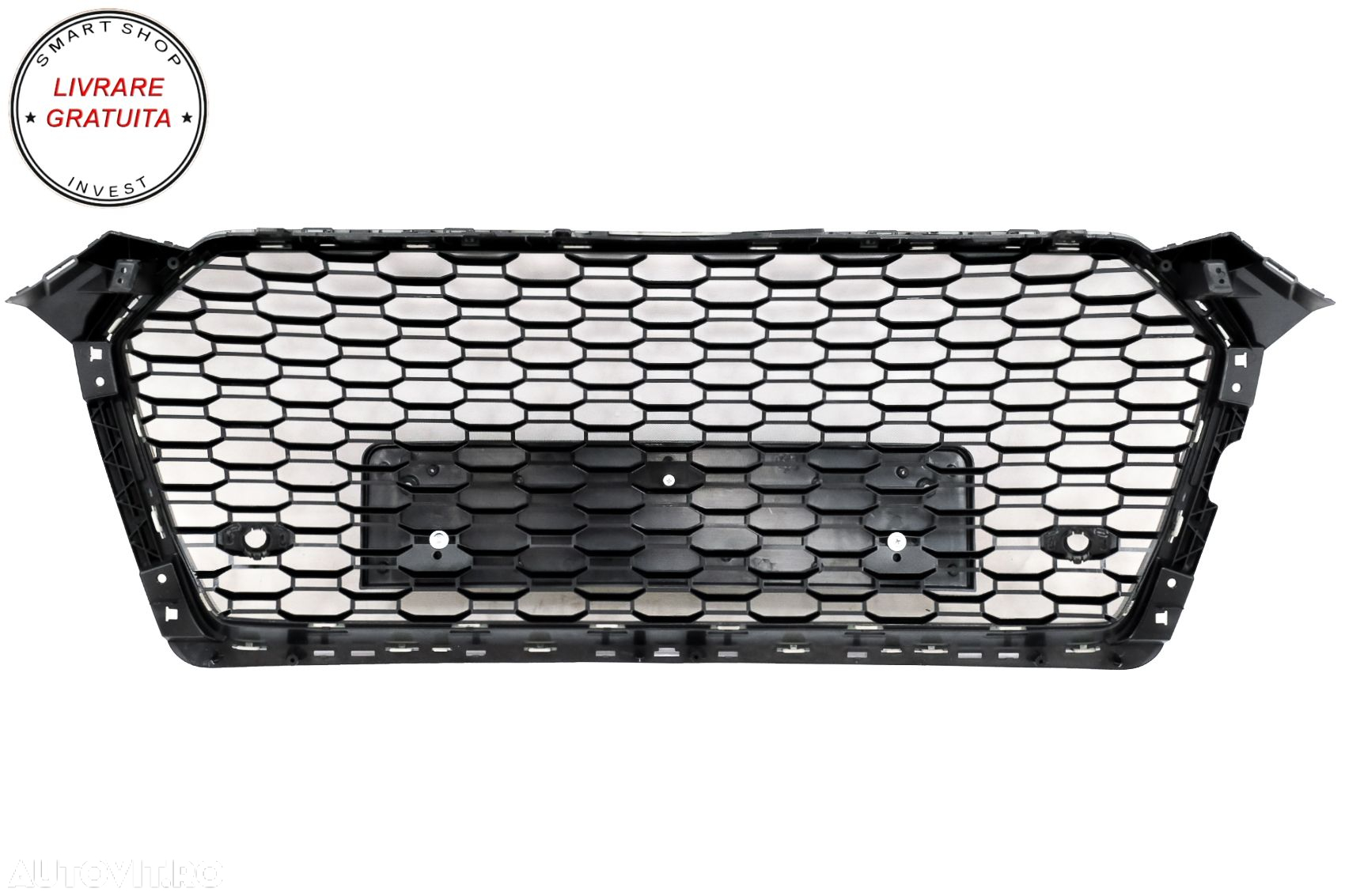 Grila Centrala Audi A5 F5 (2017-2019) RS Design Negru Lucios- livrare gratuita - 9