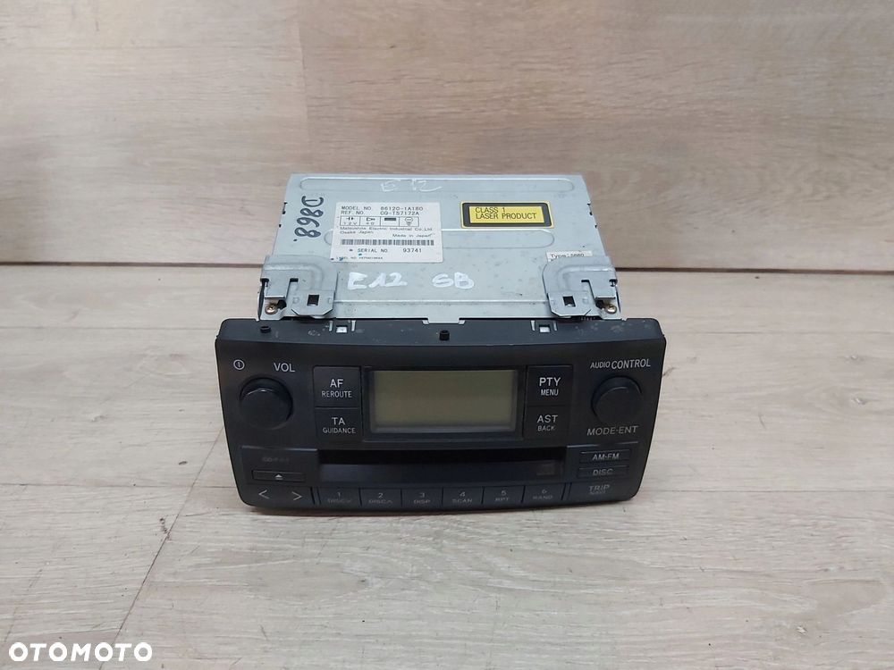 Toyota Corolla E12 radio CD oryginał 86120-1A180 - 1