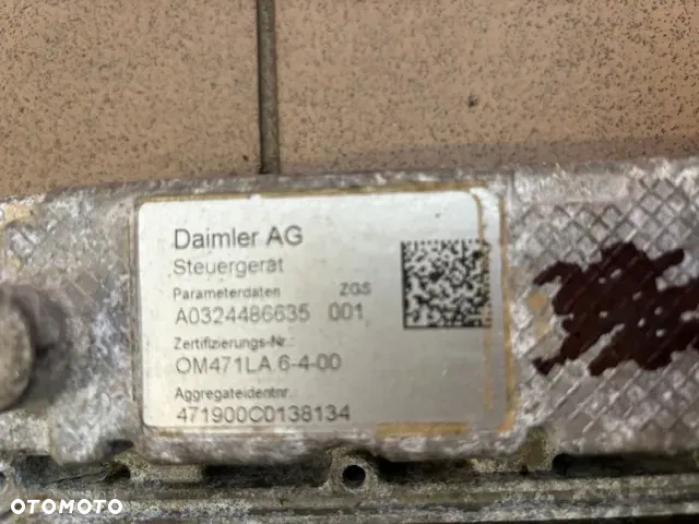 STEROWNIK KOMPUTER SILNIKA MCM ACTROS MP4 A0324486635 A0014465035 - 2